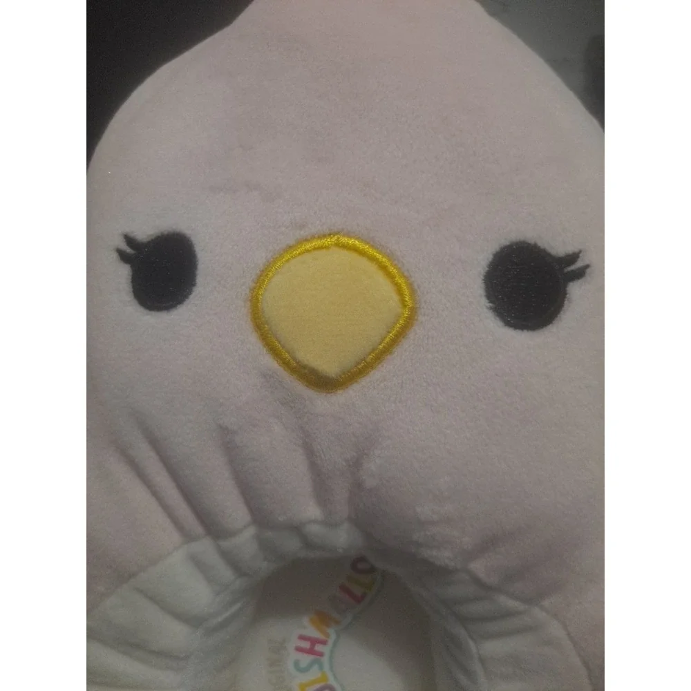 Original Squishmallows Plush Slippers Pink Chic Pink White Yellow Kids Size 6-7